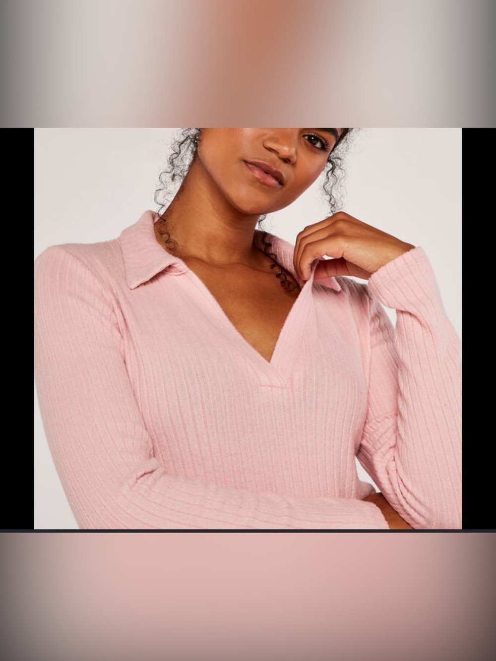 NWT H&M collared long sleeve shirt